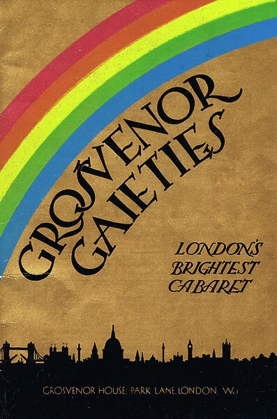 Programme cover for Grosvenor Gaieties