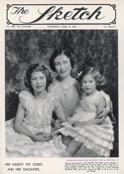 Queen Elizabeth and her Daughters