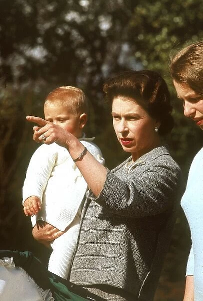 Queen Elizabeth II and Prince Edward, 1965