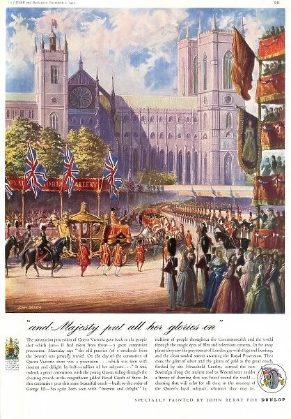Queen Victoria Coronation Dunlop advertisement