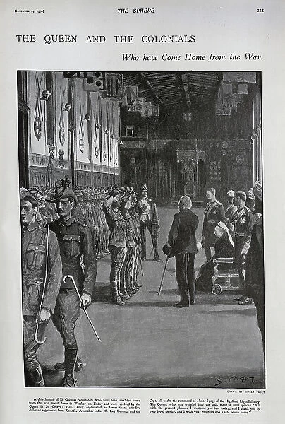 Queen Victoria meeting colonial volunteers