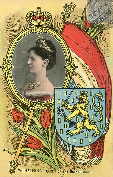 Queen Wilhelmina of The Netherlands (1880-1962). Date: 1908