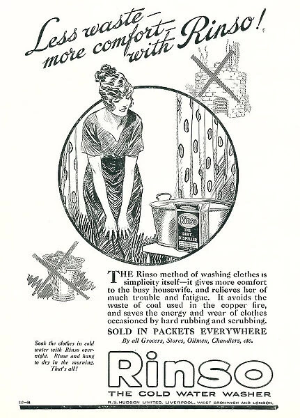 R. S. Hudson Rinso Advertisement