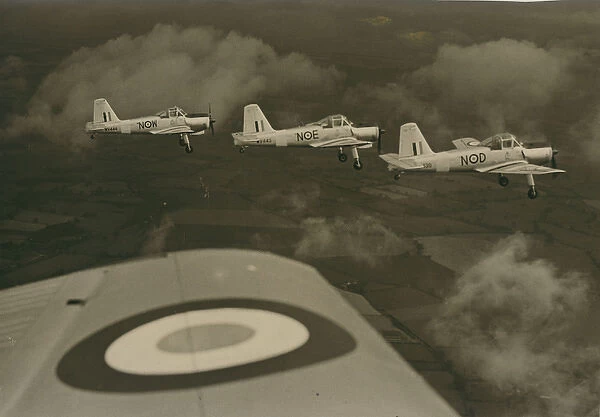 Three RAF Hunting P56 Provost T1s