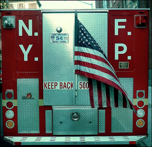 Rear view of New York Fire Patrol vehicle