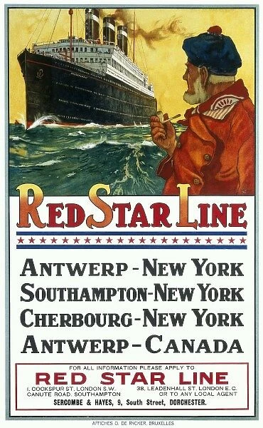 Red Star Line poster