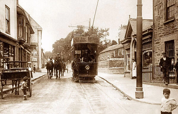 Redruth Tram Terminus early 1900s