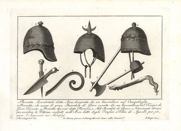 Religious caps and instruments