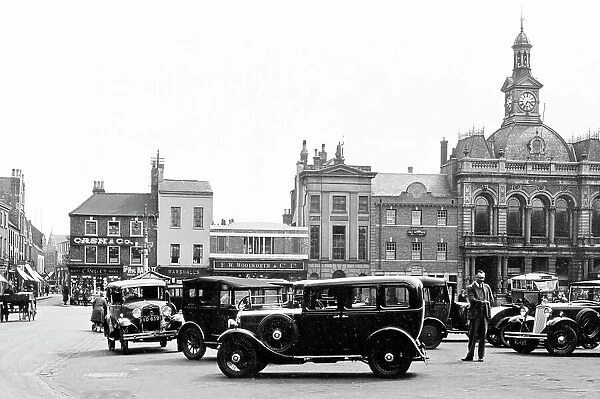 Retford Market Square probably 1930s