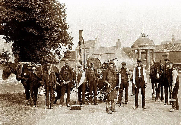 Road repair gang, Tickhill early 1900's