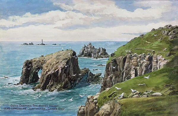 Rocks and Longships Lighthouse, Land's End, Cornwall