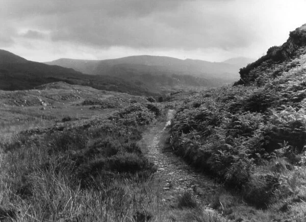 The Roman road between Bettws- y-Coed and Dolwyddelan, Caernarvonshire, Wales