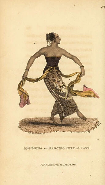 Ronggeng dancing girl of Java, Indonesia