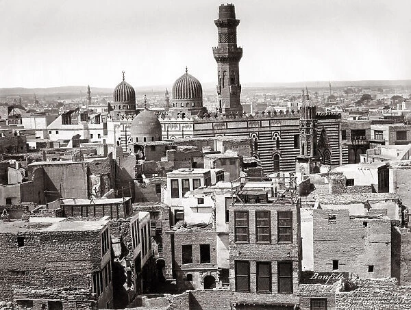 Rooftop view of Cairo, Egypt, c. 1880 s