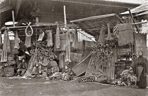 Rope maker, Japan, 1870s