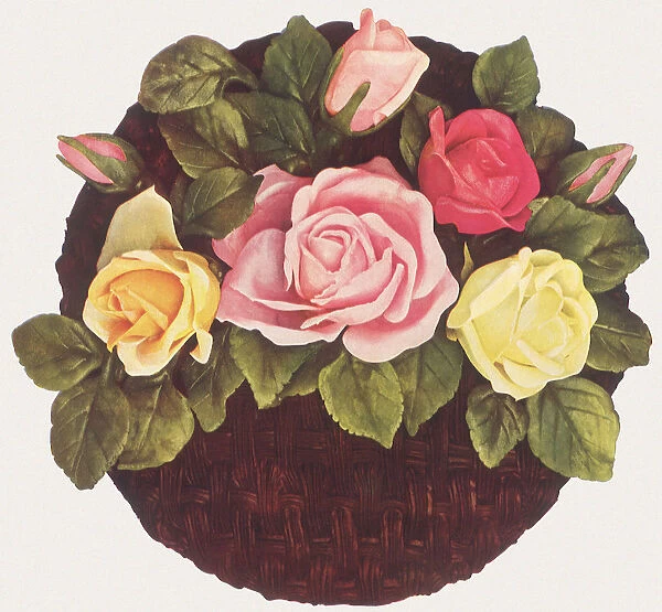 Rose Basket Cake Date: 1935