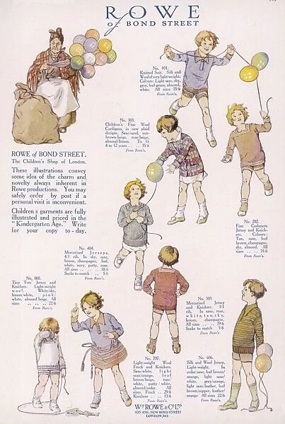 Rowe childrens fashion 1926
