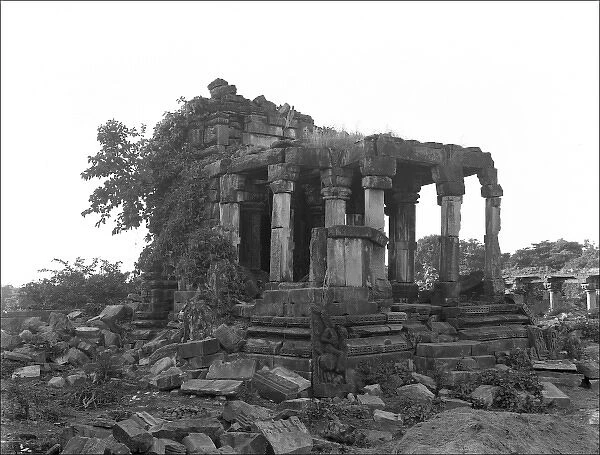 Ruined building in India
