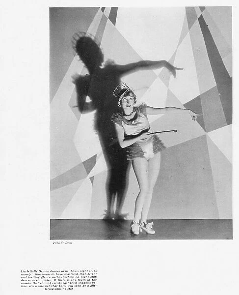 Sally Osman dancer in St Louis night clubs, 1930