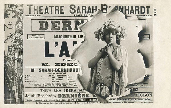 Sarah Bernhardt - Publicity for her role in L Aiglon