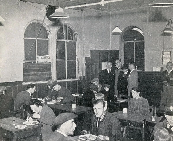 Scene inside the first British Restaurant, one of a number of communal restaurants