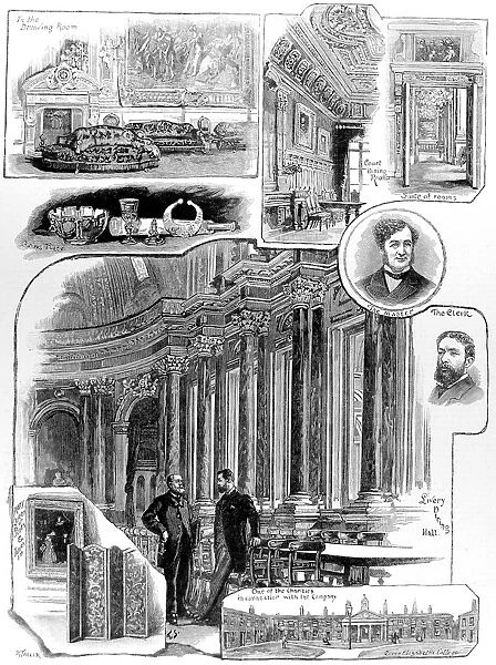 Scenes at the Drapers Company, London, 1884