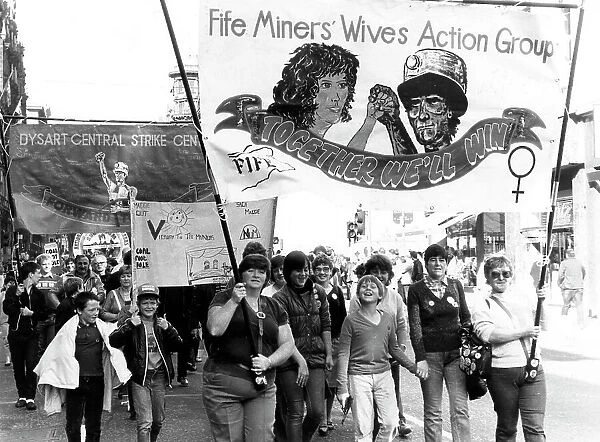 Scottish miners demonstration