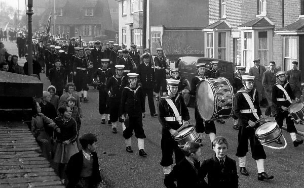 Sea Cadet parade, Walton-on-the-Naze, Essex