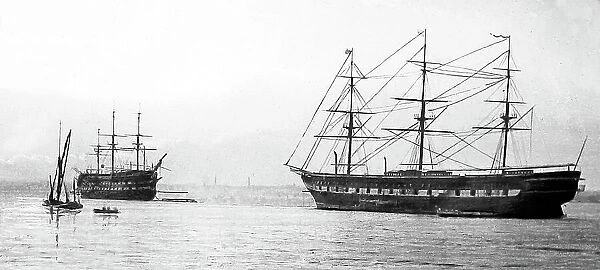 Shaftesbury Training Ship moored off Grays