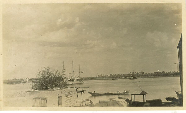 Shatt El Arab Waterway, Basra, Iraq, WW1