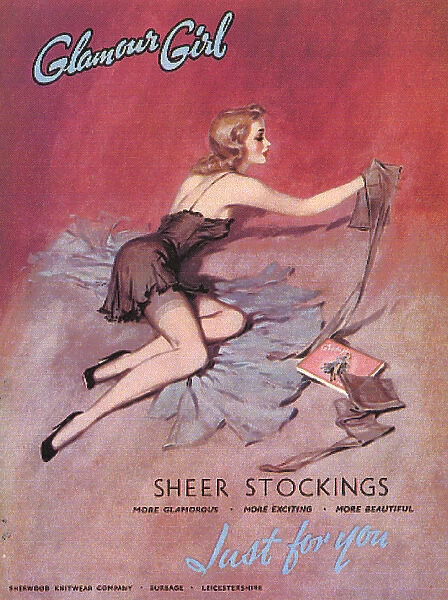 Sheer stockings packaging design by David Wright