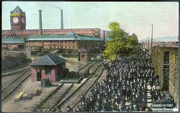 Singer Factory  /  Postcard