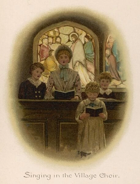Singing in Church 1870S