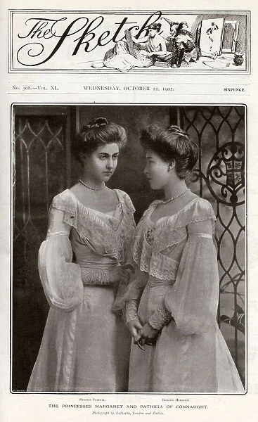 Sketch cover - Princesses Margaret & Patricia of Connaught