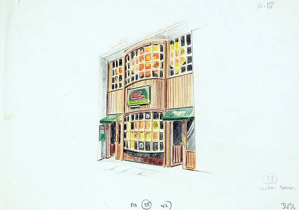Sketch of London General PH, Shoreditch, London