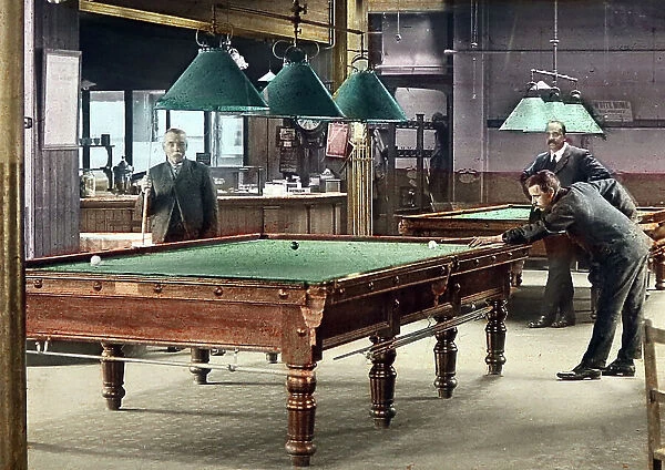 Snooker Hall, early 1900s