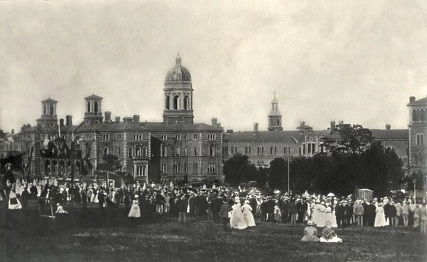 Social occasion at Colney Hatch Asylum, Middlesex