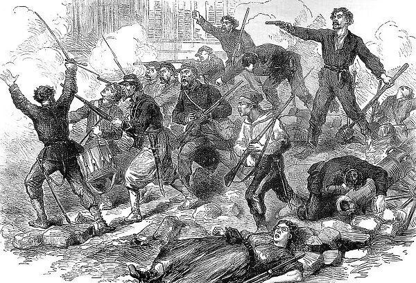 Socialists fighting to the death; Paris Commune, 1871