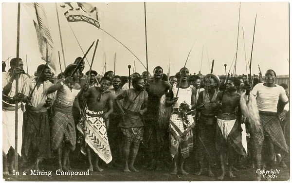 South Africa - Celebrating native workers - mining compound