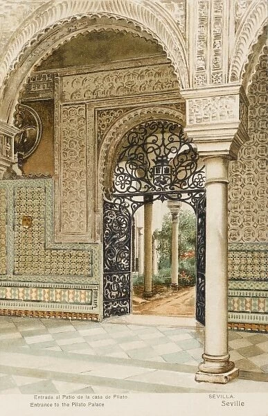 Spain - Seville - Casa Pilatos Palace entrance