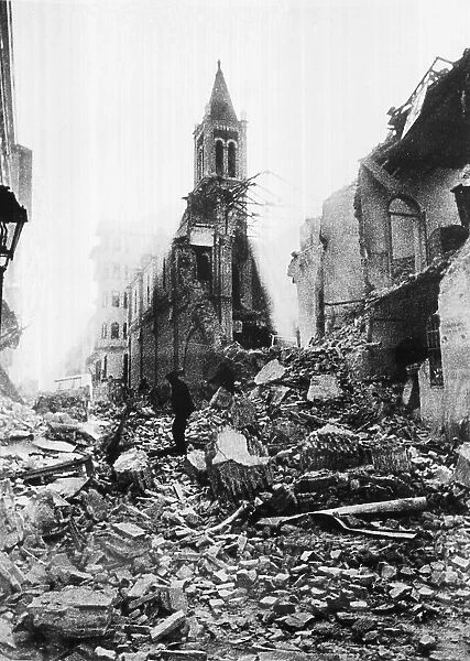 Spanish Civil War (1936-1939). Bombardment