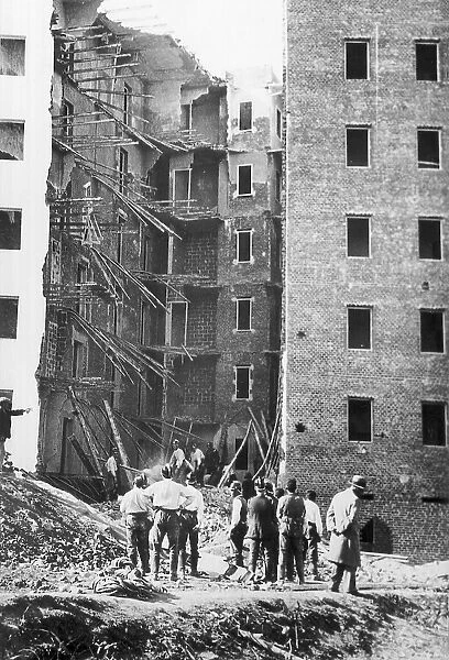 Spanish Civil War (1936-1939). Destroyed house