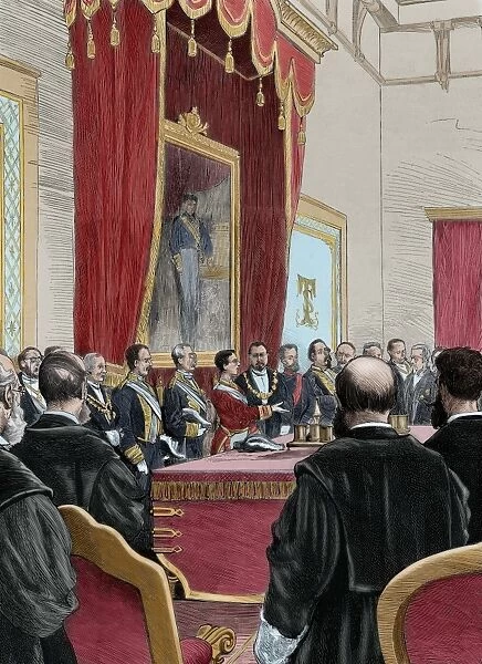 Speech of Alphonse XII at the opening session of the courts
