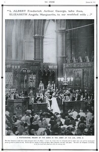 The Sphere Royal Marriage Number 1923- wedding ceremony