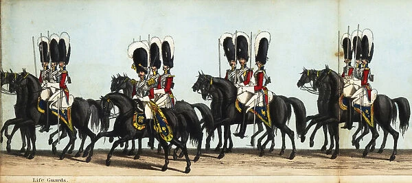 Squadron of Life Guards cavalry in Queen Victoria s