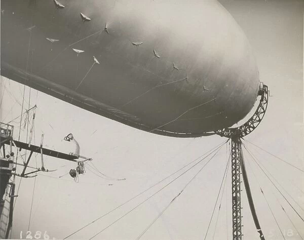 An SS-class airship in a mooring experiment