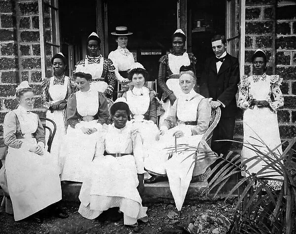 Staff in a Missionary Hospital, Victorian period