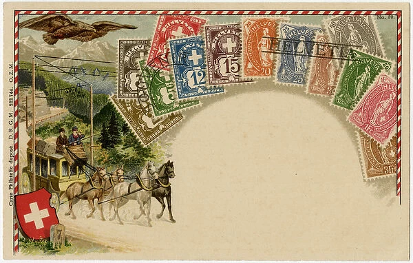 Stamp Card produced by Ottmar Zeihar - Switzerland