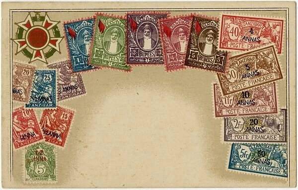 Stamp Card produced by Ottmar Zeihar - Zanzibar