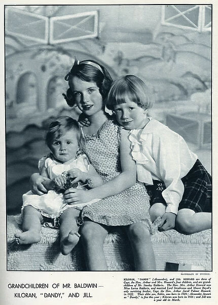 Stanley Baldwins grandchildren in 1935